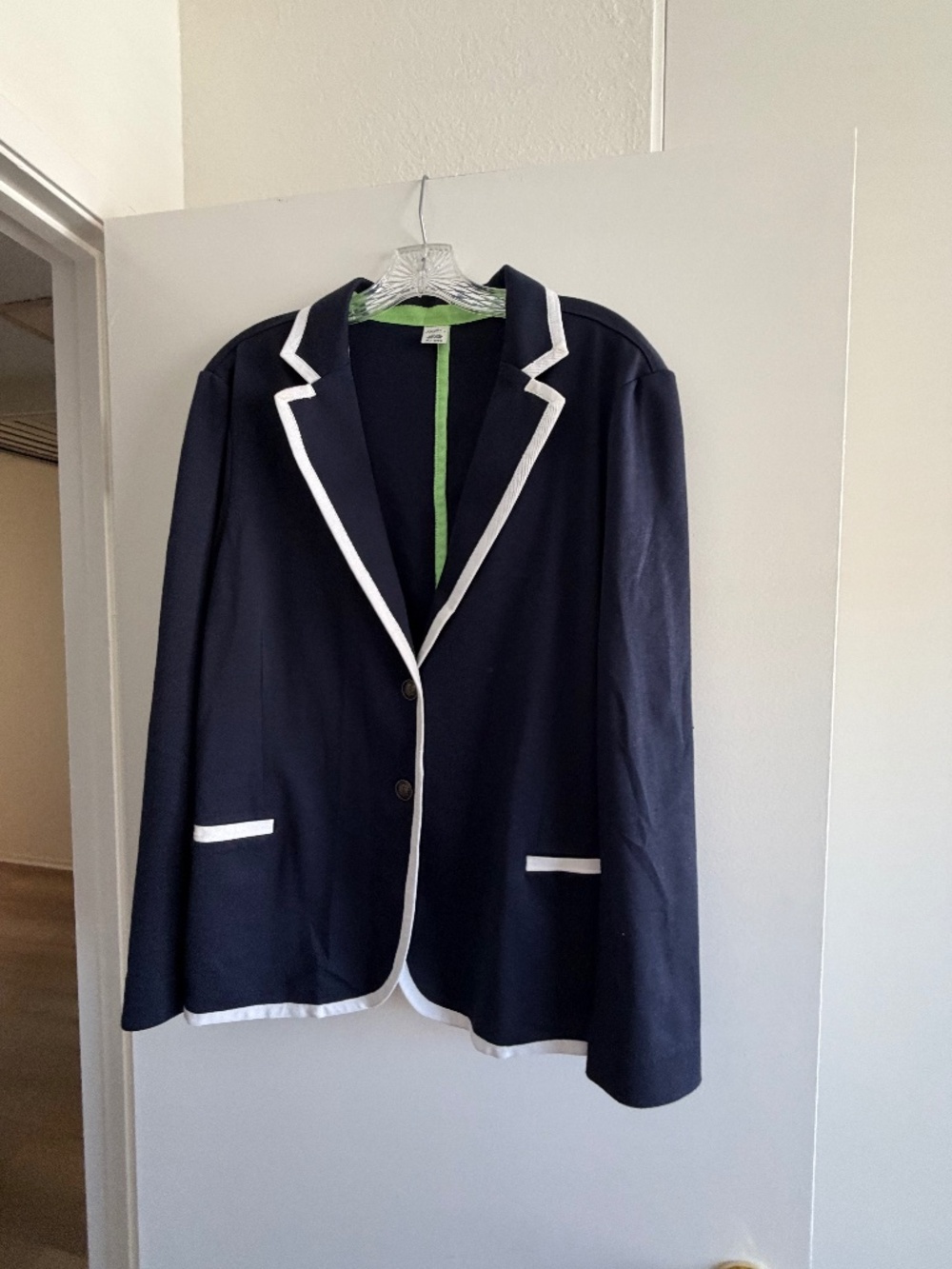 Jockey Blazer in Navy/White